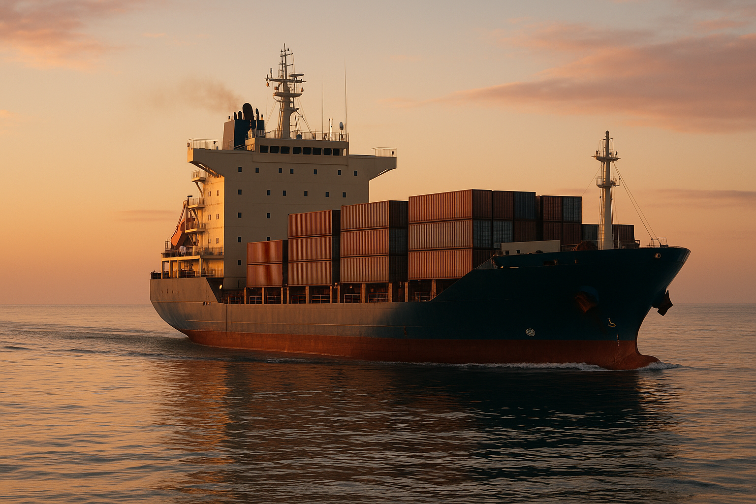 Shipping containers at port